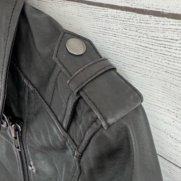Bod & Christensen Biker Leather Jacket women size S - Picture 10 of 11